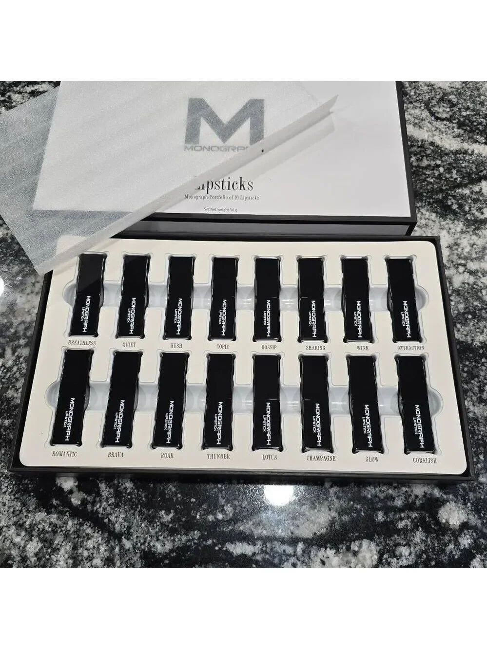 Monograph Collection Cream Lipsticks Portfolio 16 Full size lipsticks